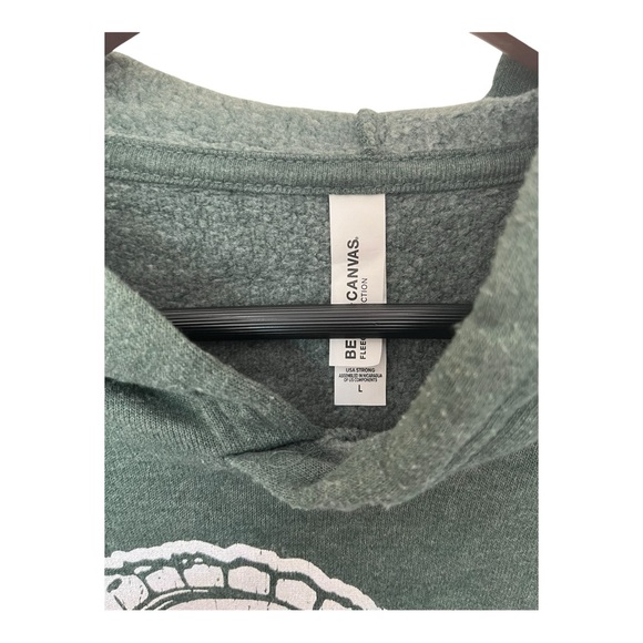 MSU Spartans College Hoodie Green White Large Cotton Blend - Picture 4 of 9